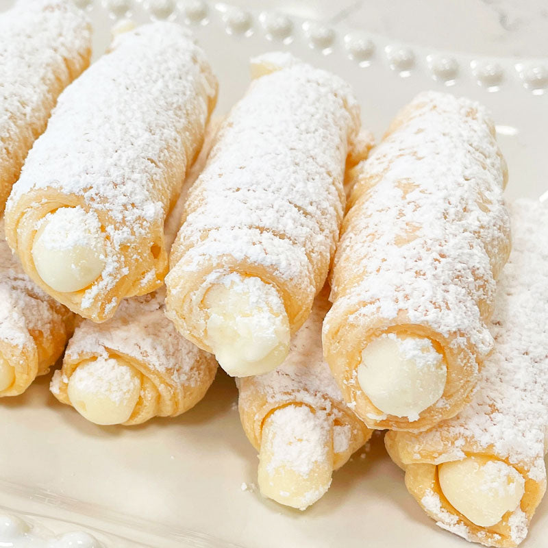 Clothespin Cookies aka Lady Locks, Fingers, Cream Horns, Clothespins - Plated Closeup