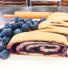 Blueberry Jam Kolachi Roll - Kringle Strudel Kolache