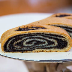 Poppy Seed Filled Kolachi Roll - Potica Beigli Makowiec Kolache Povitica 