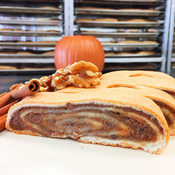 Pumpkin Walnut Kolachi Roll - Potica Kolache Kringle Povitica