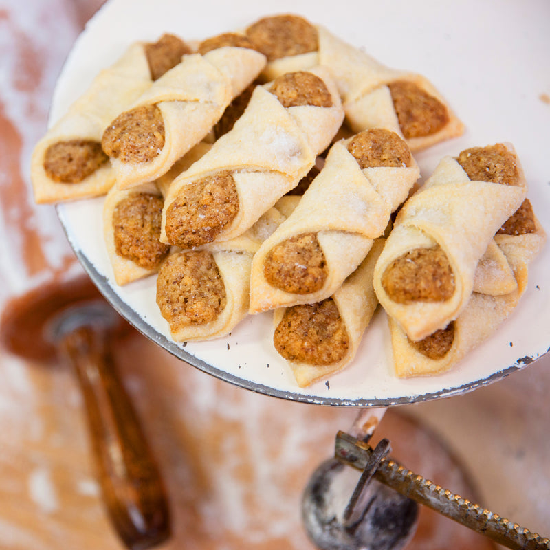 Nut Kolachi Cookies on Closeup - Kolacky, Kolaczki, Kiffles